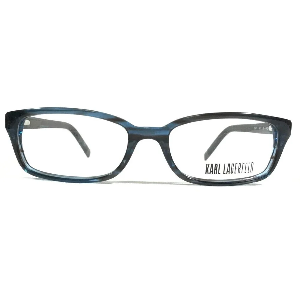 Karl Lagerfeld Eyeglasses Frames KL641 041 Blue Horn Rectangular 51-17-145